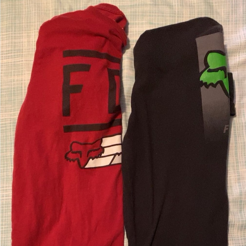 Boys youth fox racing long sleeve tees